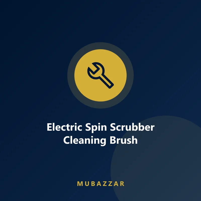 Electric spin scrubber