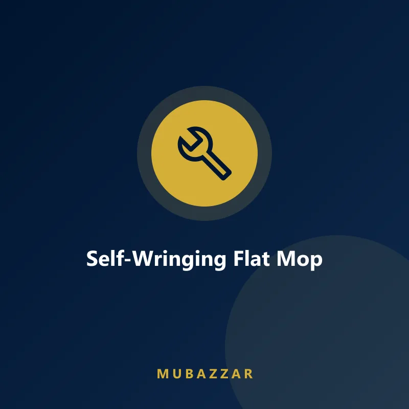 Self wringing flat mop