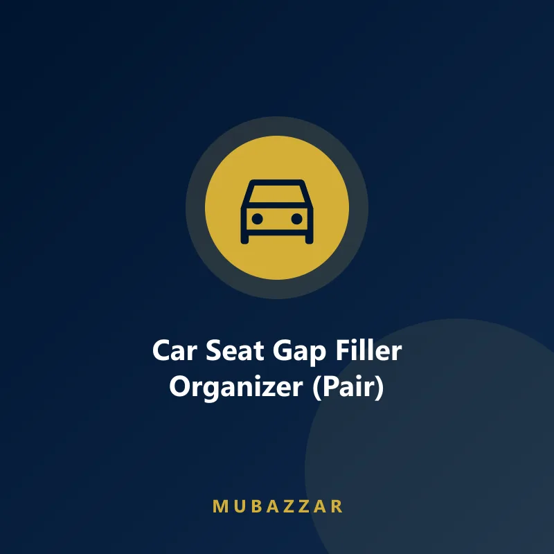 Car seat gap filler organizer