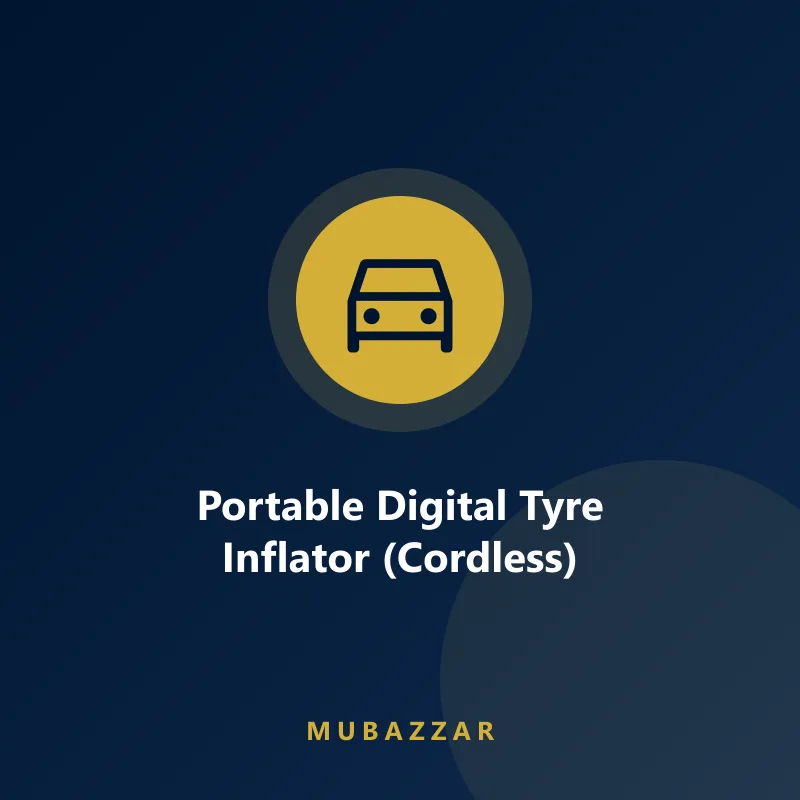 Cordless digital tyre inflator