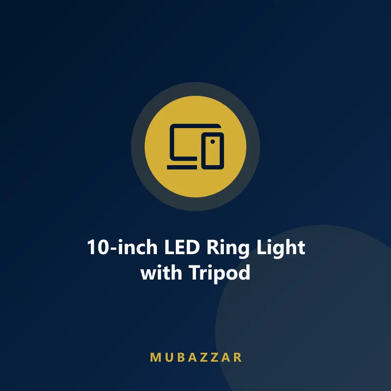 LED ring light with tripod