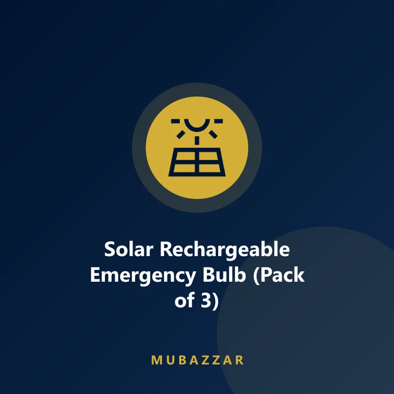 Solar rechargeable emergency bulbs
